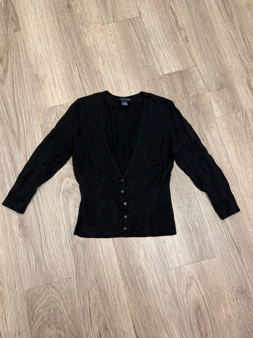 Ann Taylor Silk Blend 3/4 sleeve Cardigan Sweater - Small